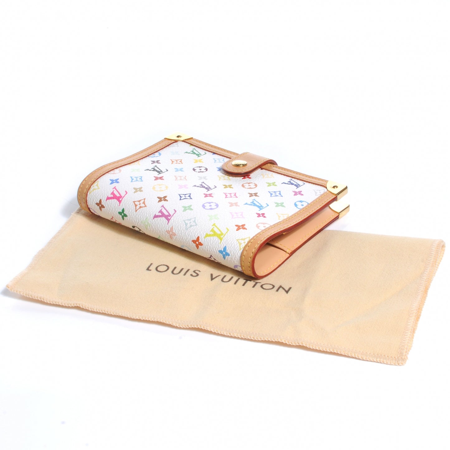 Monogram Multicolor Small Ring Agenda Cover White