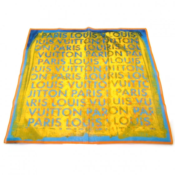 Louis Vuitton Cotton Monogram Pulp Scarf 1 of 4