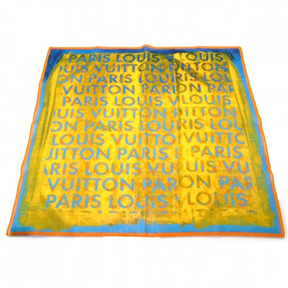 Louis Vuitton Cotton Monogram Pulp Scarf 1 of 4