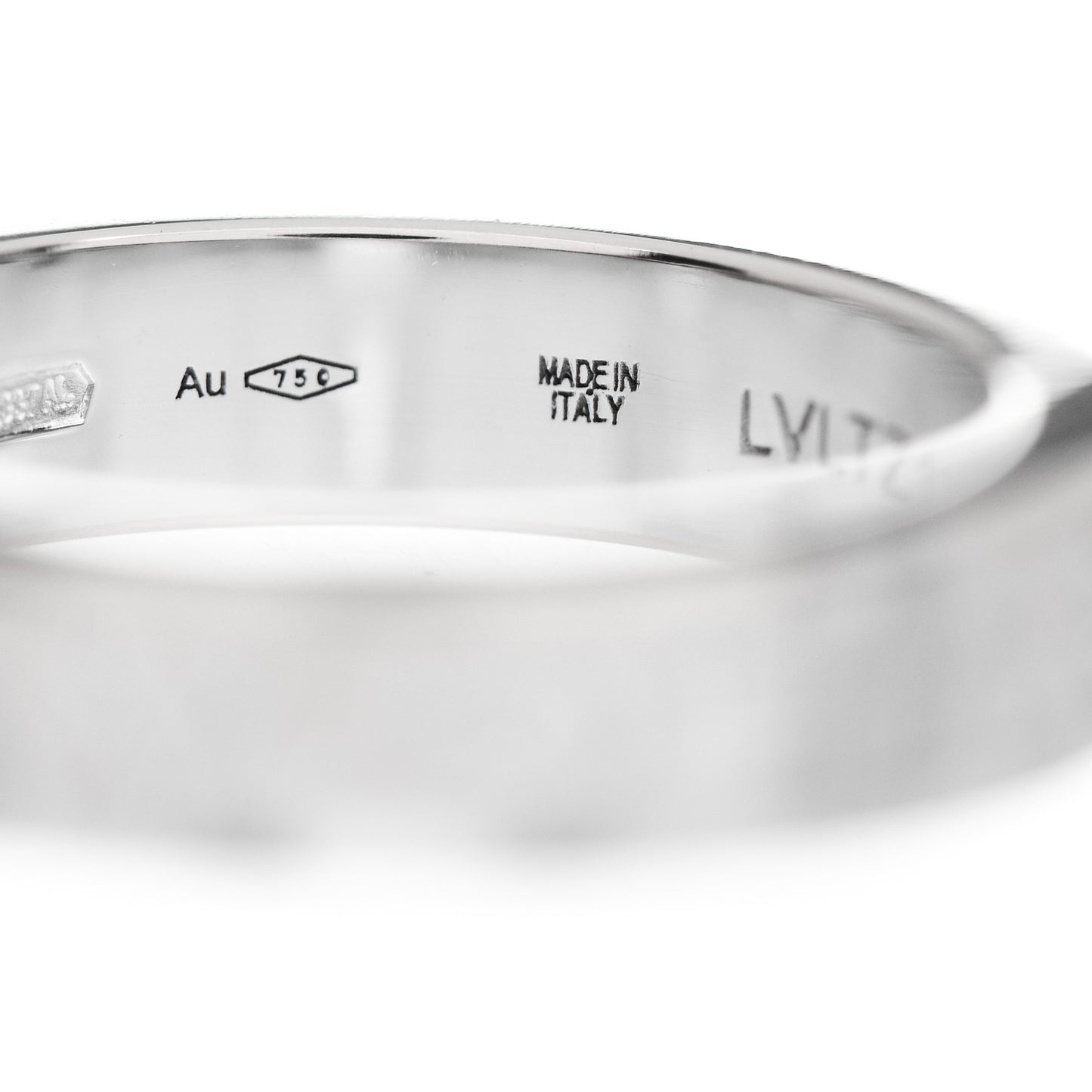 18K White Gold Diamond B.Zero1 Essential Band Ring 49 4.75