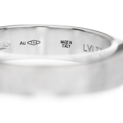Bulgari 18K White Gold Diamond B.Zero1 Essential Band Ring 49 4.75 4 of 5
