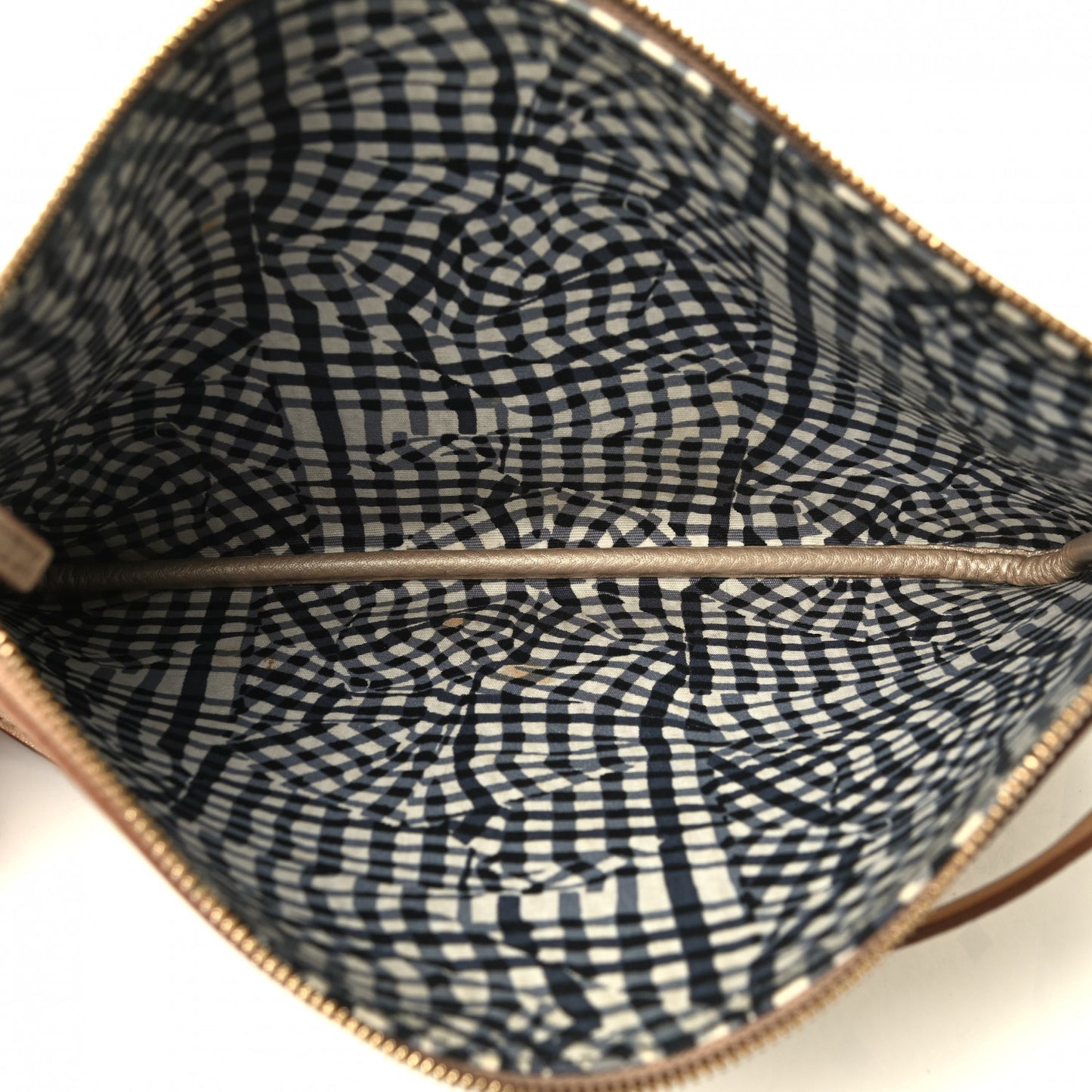 Metallic Visetos Liz Shopper Tote Pouch Gold