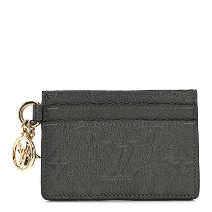 Louis Vuitton Empreinte Monogram LV Charms Card Holder Gunmetal 1 of 7