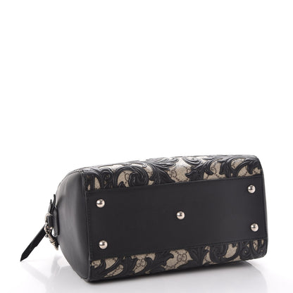 Gucci GG Supreme Monogram Arabesque Small Boston Black 4 of 15