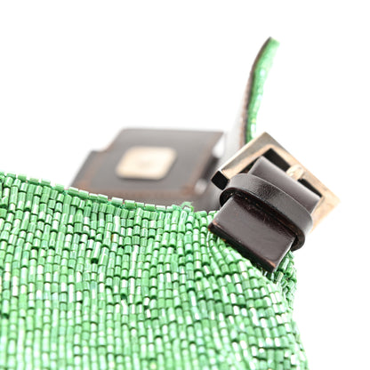 Fendi Beaded Baguette Green 15 of 20