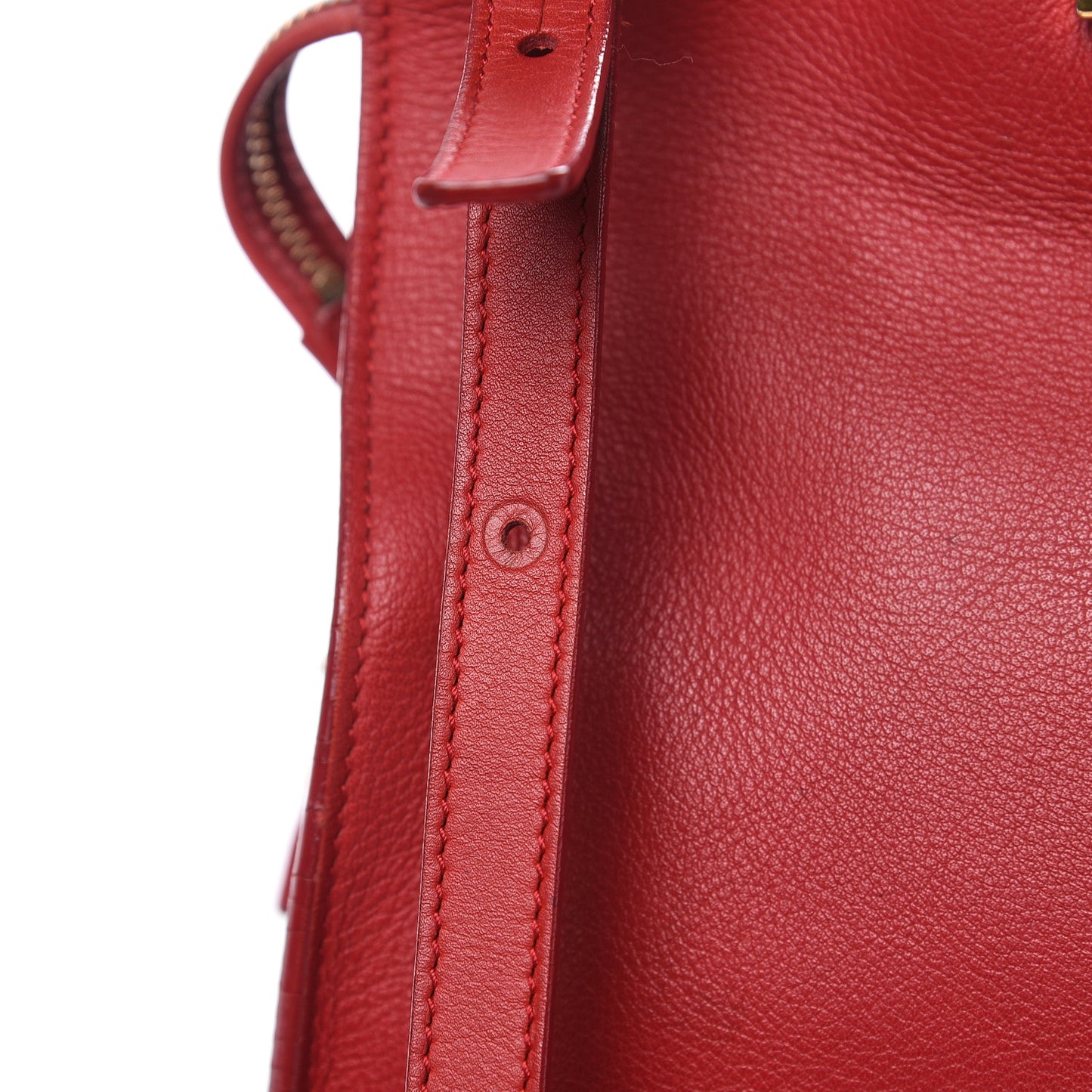 Calfskin Small Classic Y Cabas Rouge Orient