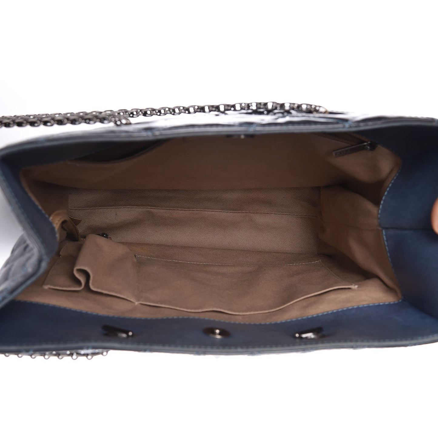 Patent Quilted Reissue 2.55 Tote Blue