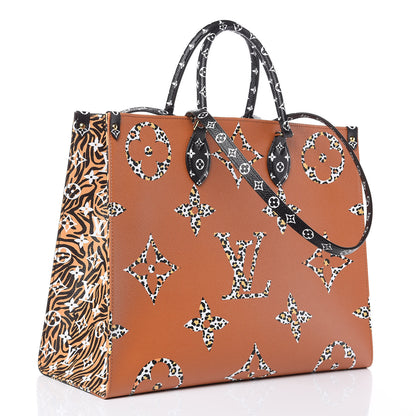 Louis Vuitton Monogram Giant Jungle Onthego GM Black 3 of 10