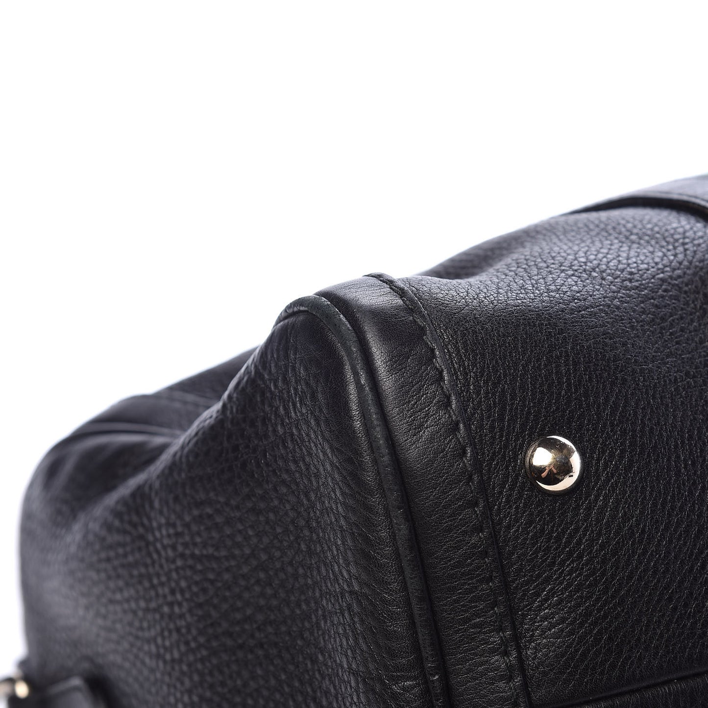 Calfskin Vintage Web Medium Boston Black