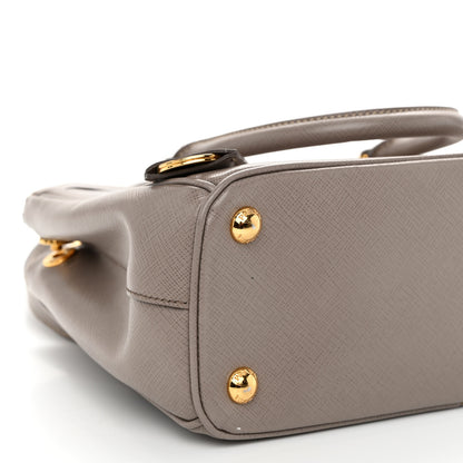 Prada Saffiano Small Galleria Double Zip Tote Argilla 8 of 15