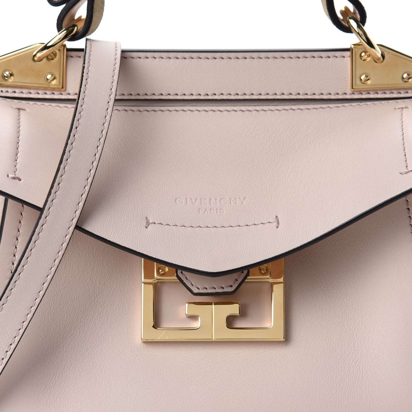 Calfskin Mini Mystic Shoulder Bag Pale Pink