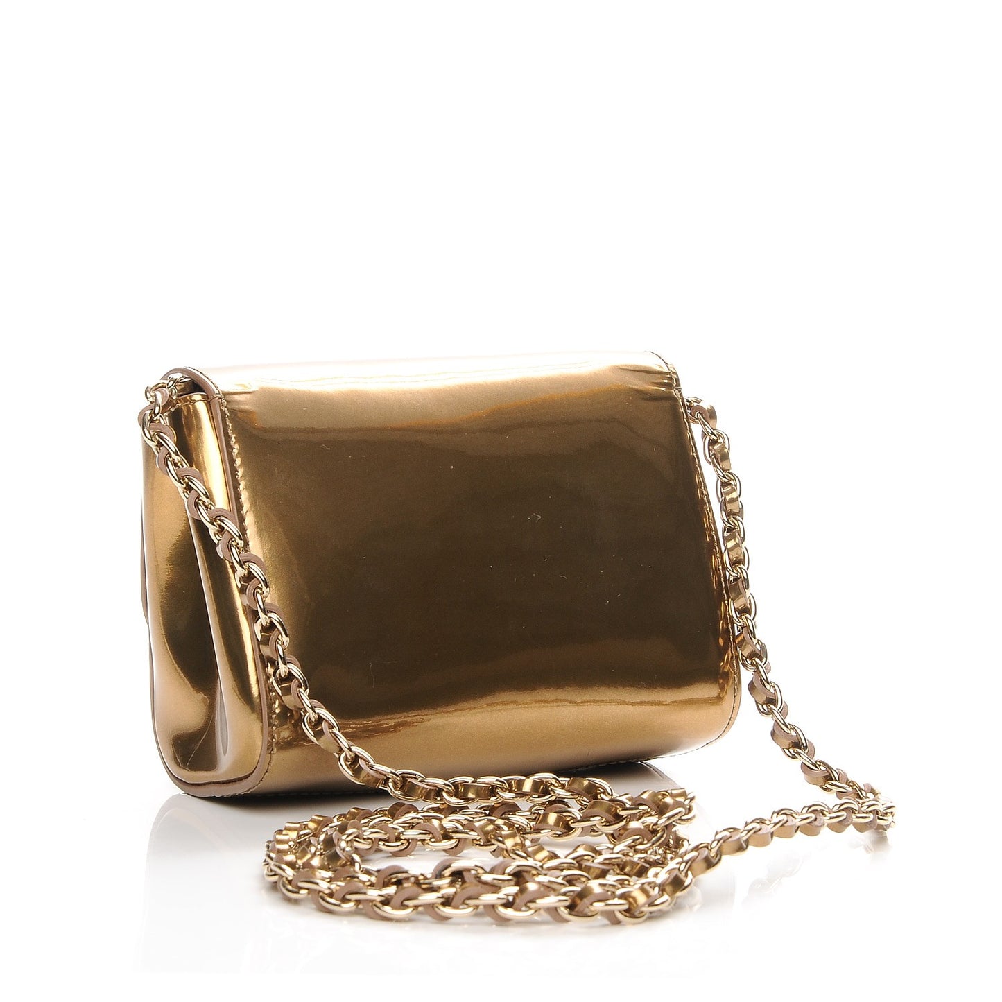 Metallic Patent Mini Lily Gold