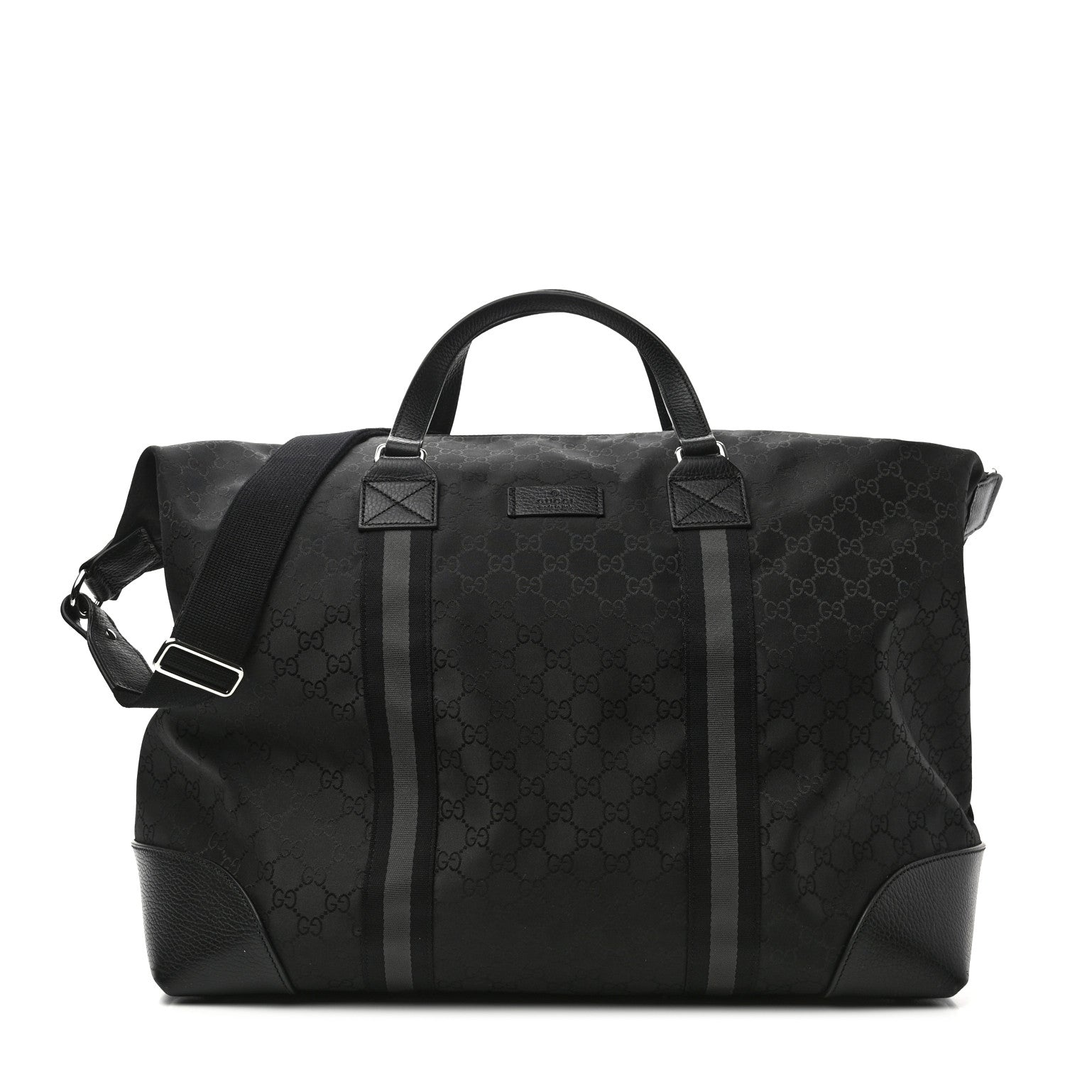 Gucci Nylon Monogram XL Duffle Bag Black 1 of 9