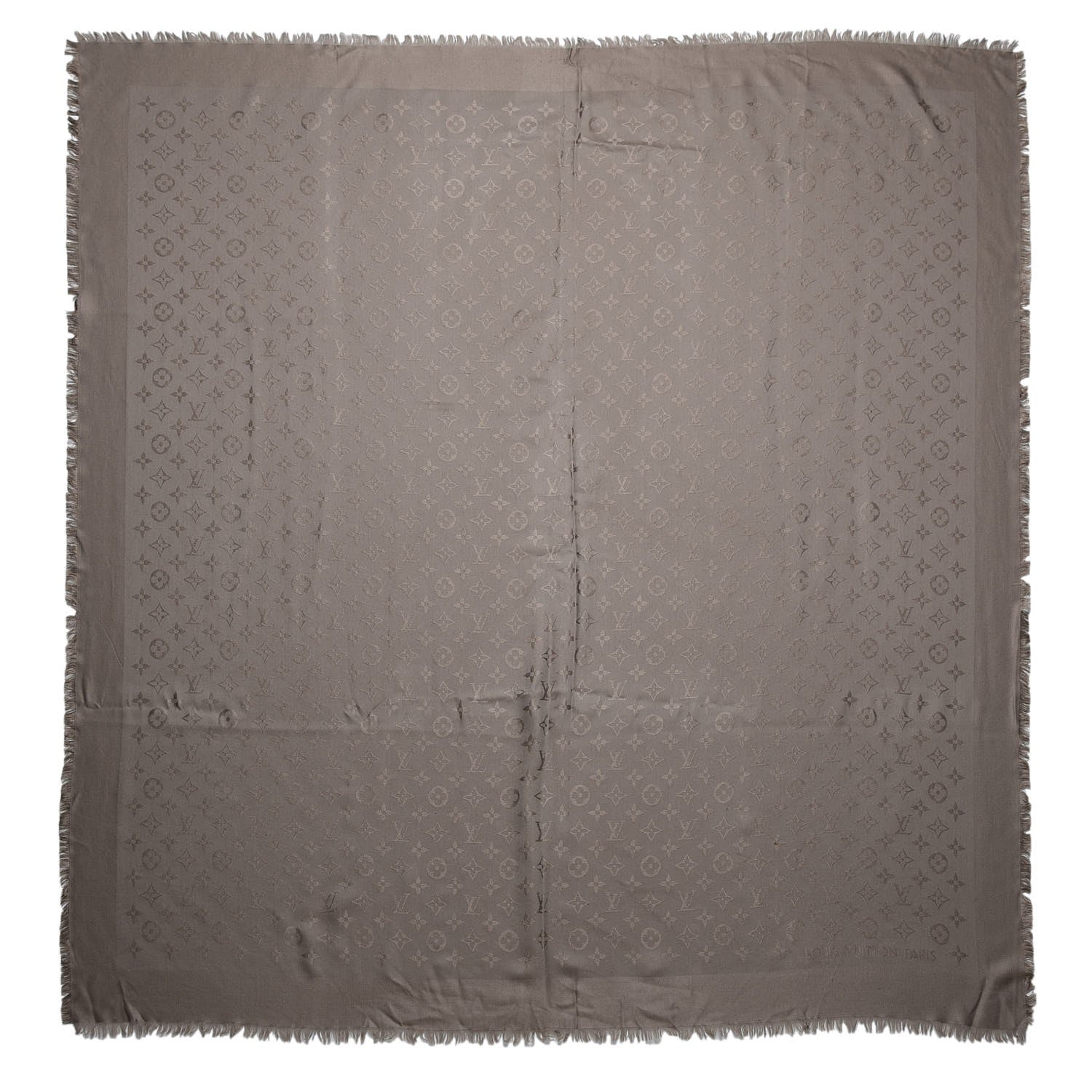 Louis Vuitton Silk Wool Monogram Shawl Verone 1 of 5