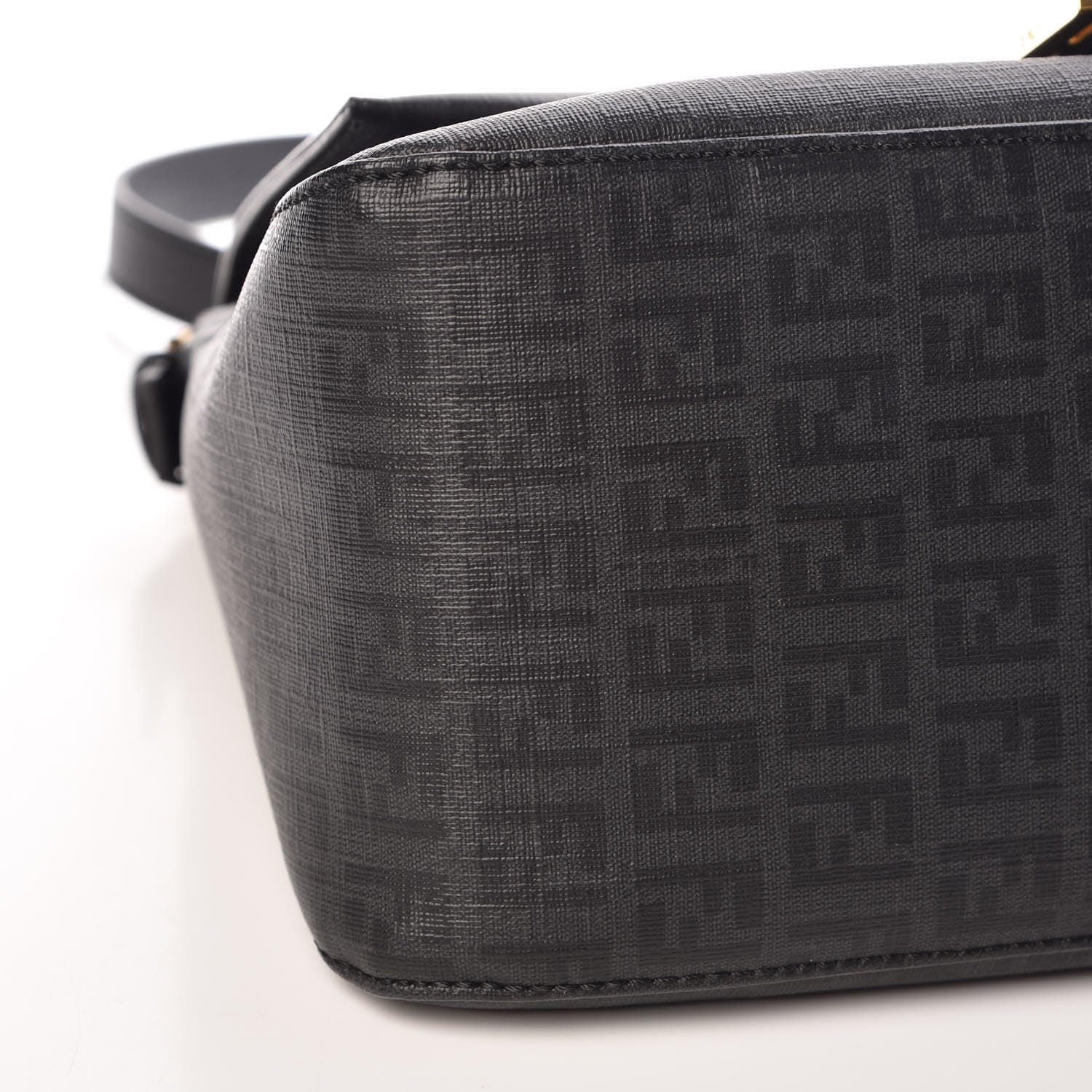 Fendi Zucchino Spalmati Vitello Mama Baguette Black 8 of 9