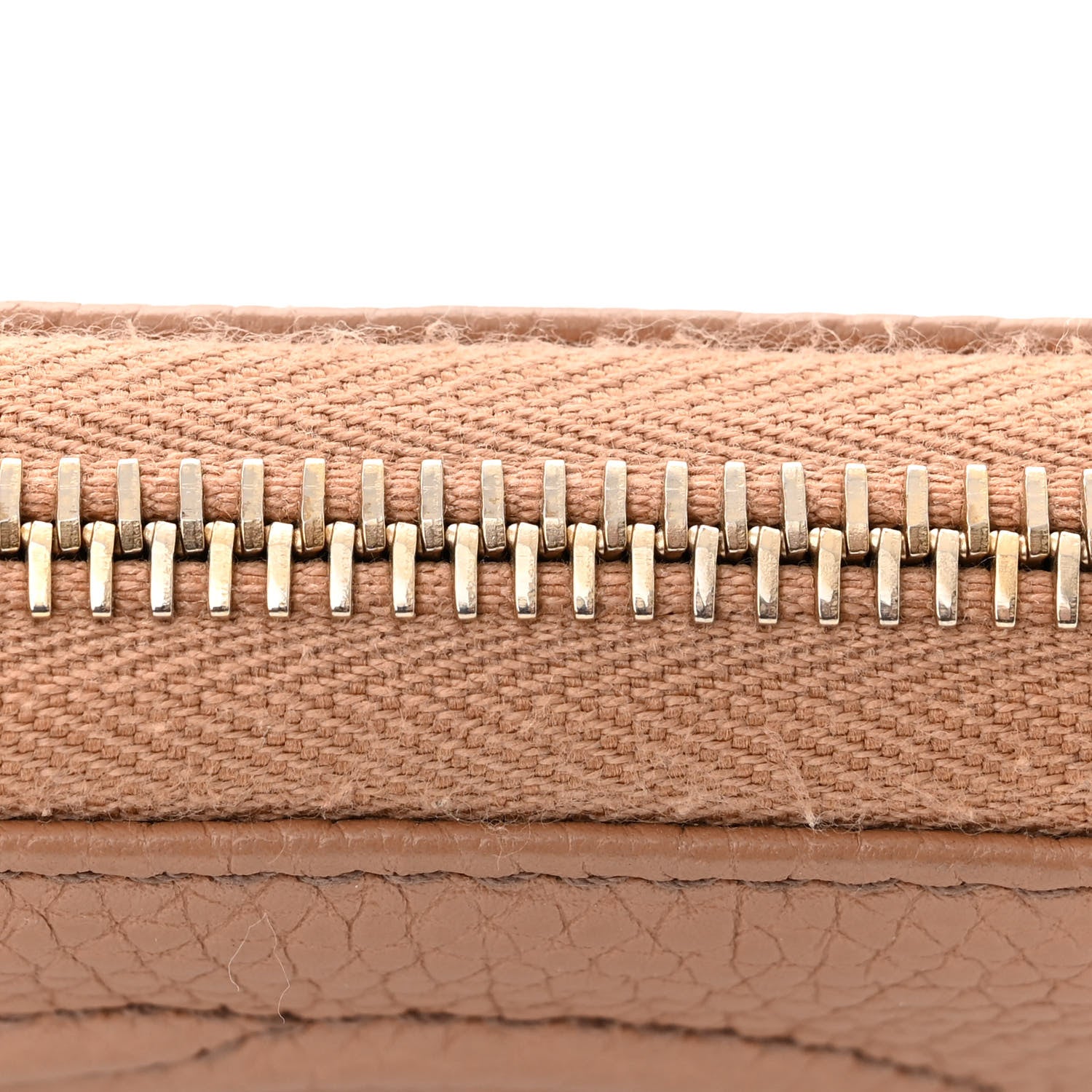 Gucci Pebbled Calfskin Soho Zip Around Wallet Camelia 10 of 11