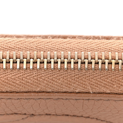 Gucci Pebbled Calfskin Soho Zip Around Wallet Camelia 10 of 11