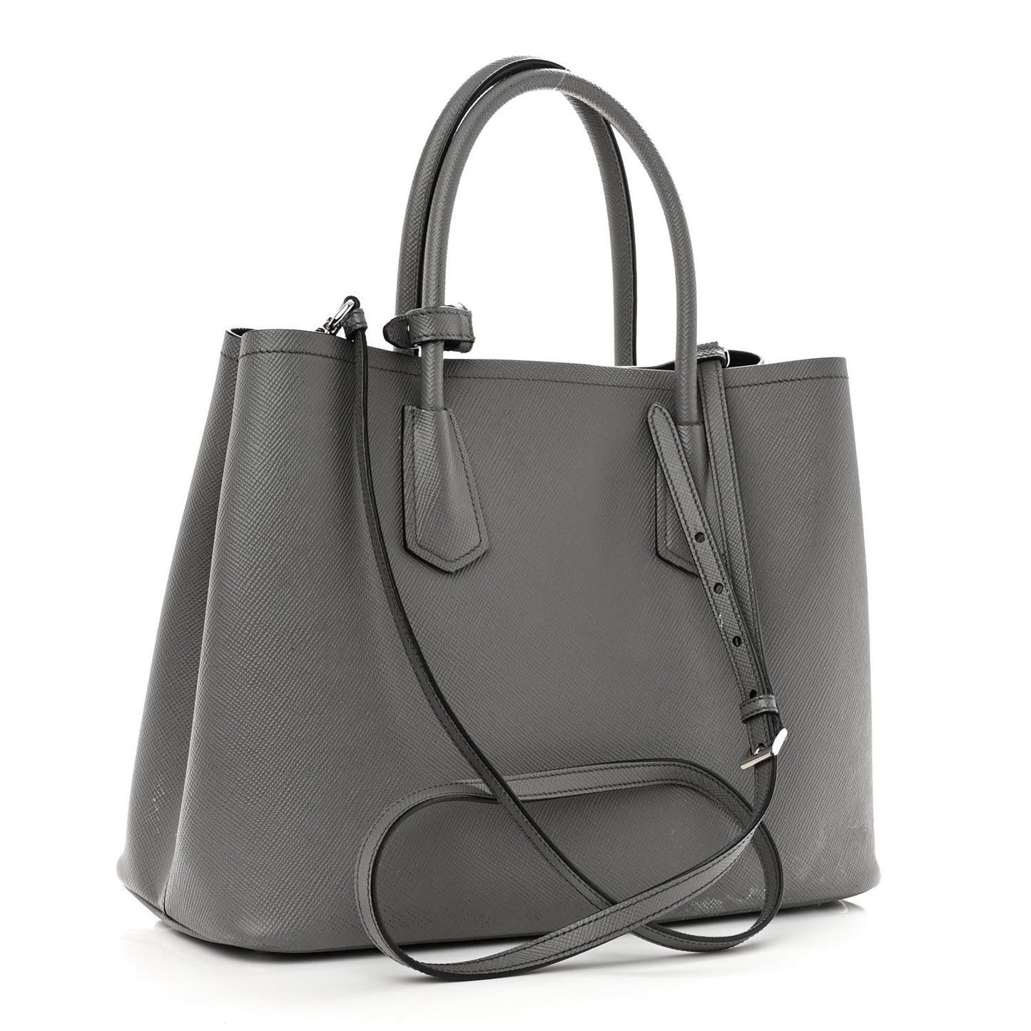 Saffiano Cuir Medium Double Bag Marmo