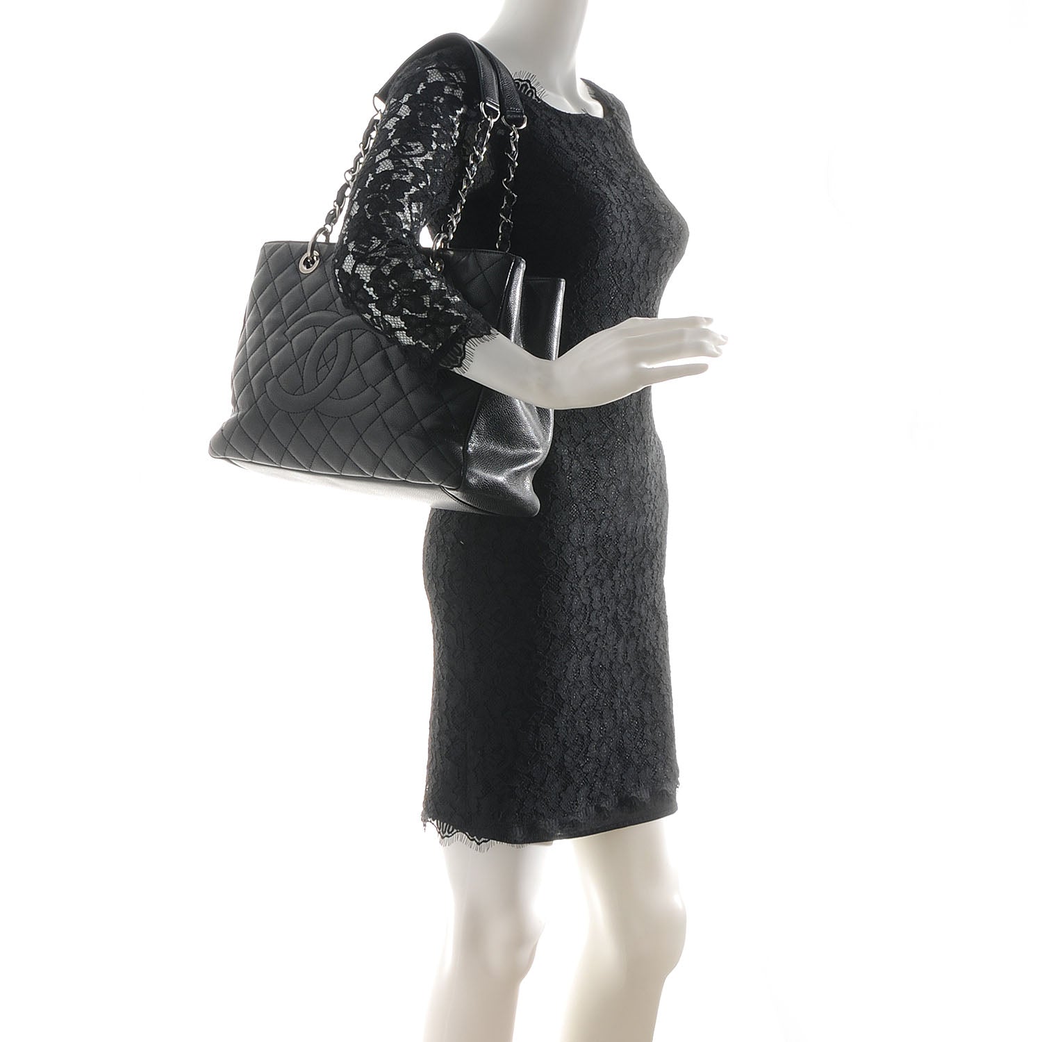 Chanel Caviar Grand Shopping Tote GST Black 2 of 7