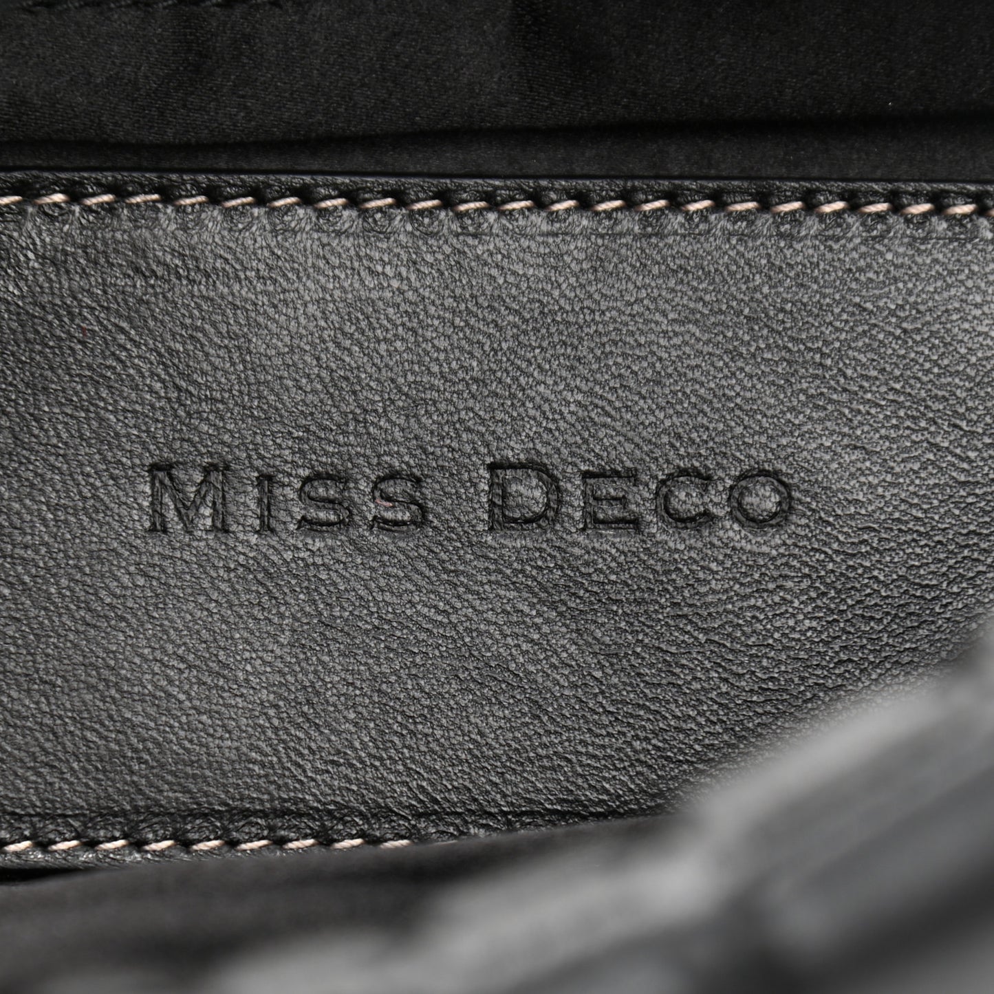 Nappa Miss Deco Shoulder Bag Black