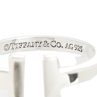 Tiffany Sterling Silver T Square Ring 57 8 3 of 3