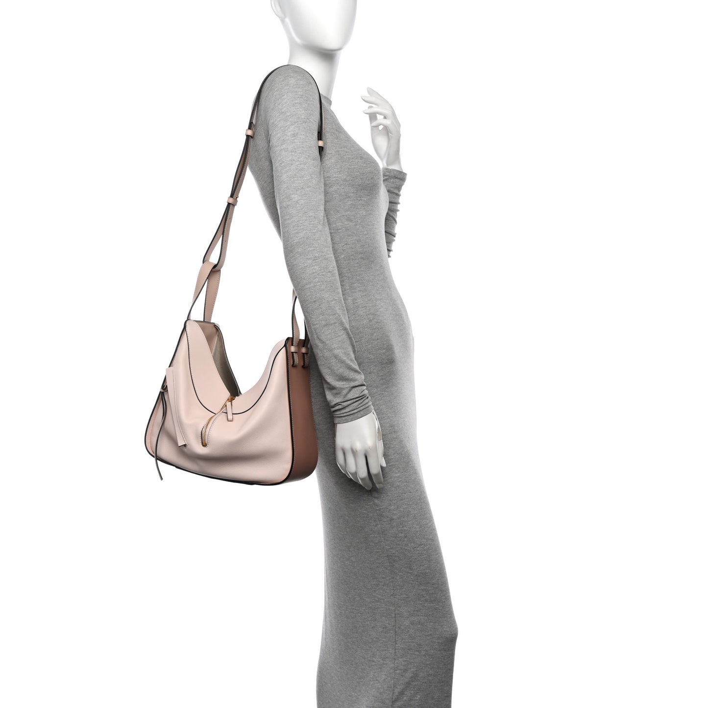 Calfskin Small Hammock Shoulder Bag Blush Multicolor