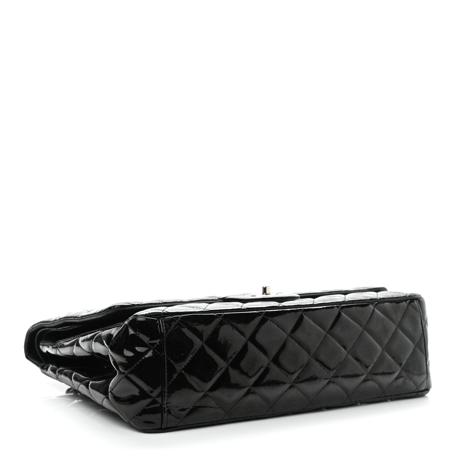 Chanel Patent Quilted Maxi Double Flap Black 3 of 11