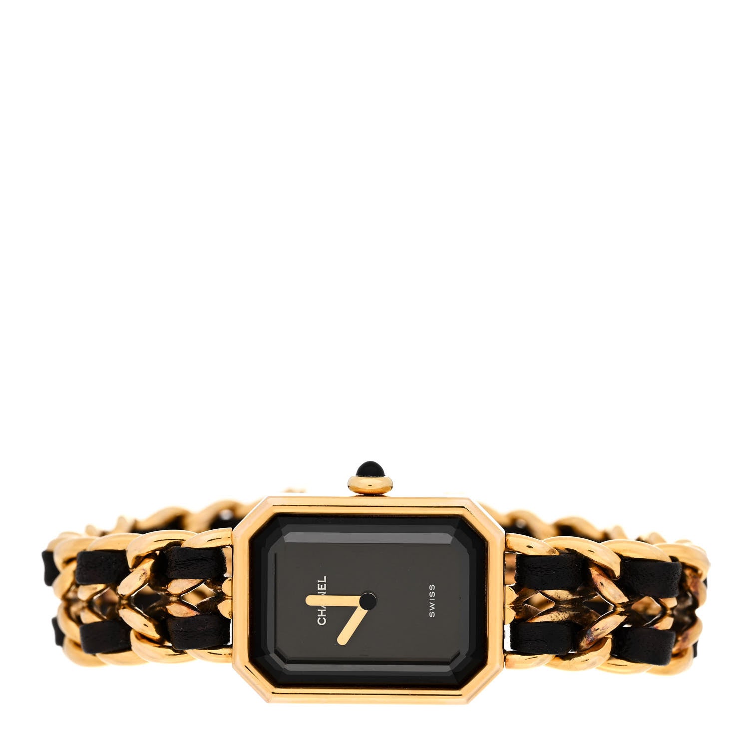 Chanel Stainless Steel Lambskin 20mm Chain Premiere Quartz Watch Gold M 2 of 7