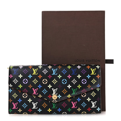 Louis Vuitton Monogram Multicolor Sarah Wallet NM Black Grenade 7 of 7