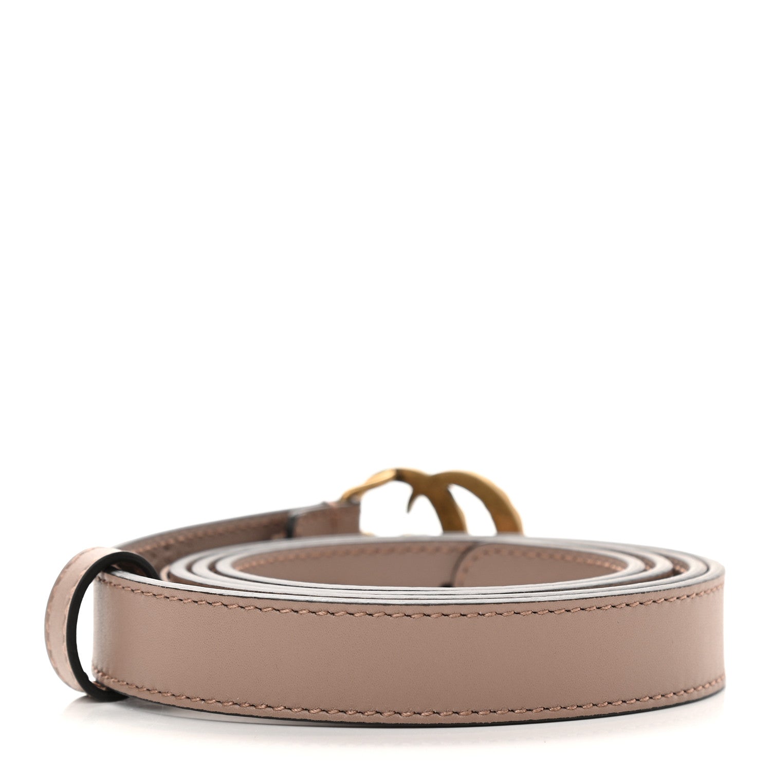 Gucci Calfskin Pearl Double G 20mm Belt 95 38 Porcelain Rose 2 of 5
