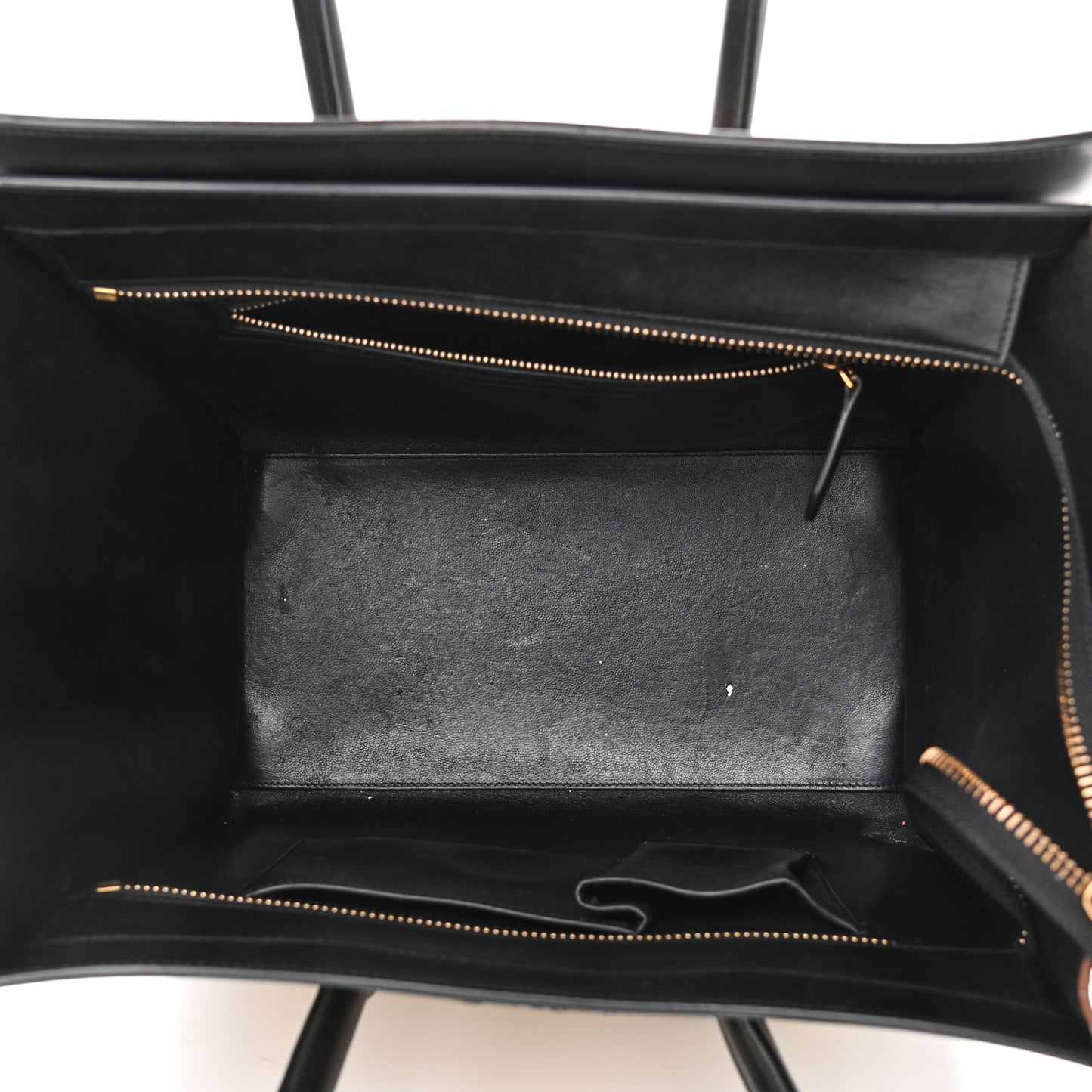 Satin Calfskin Mini Tri-Color Luggage Seashell