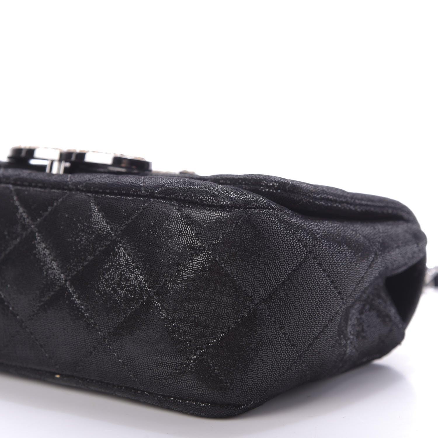 Chanel Sequin Goatskin Crystal CC Mini Flap Black 7 of 9