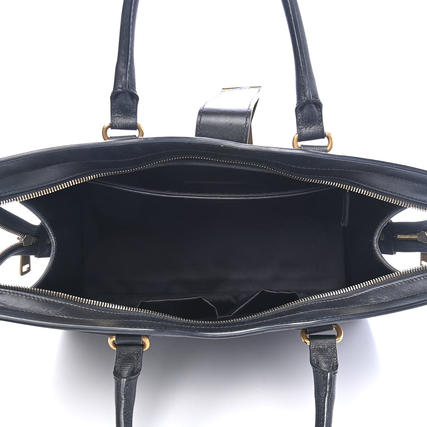 Textured Calfskin Large Cabas ChYc Black