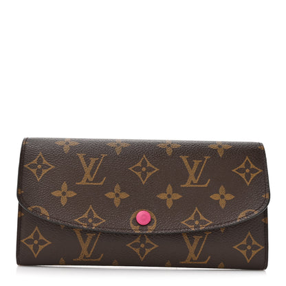 Louis Vuitton Monogram Emilie Wallet Fuchsia 1 of 11