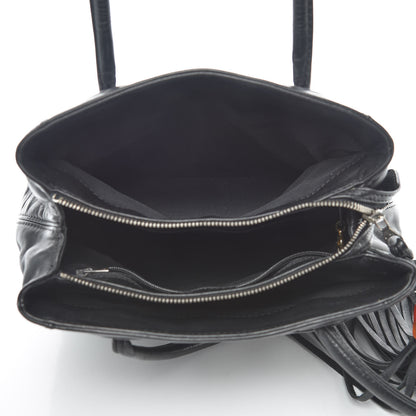 Chanel Lambskin Tassel Shoulder Bag Black 9 of 13