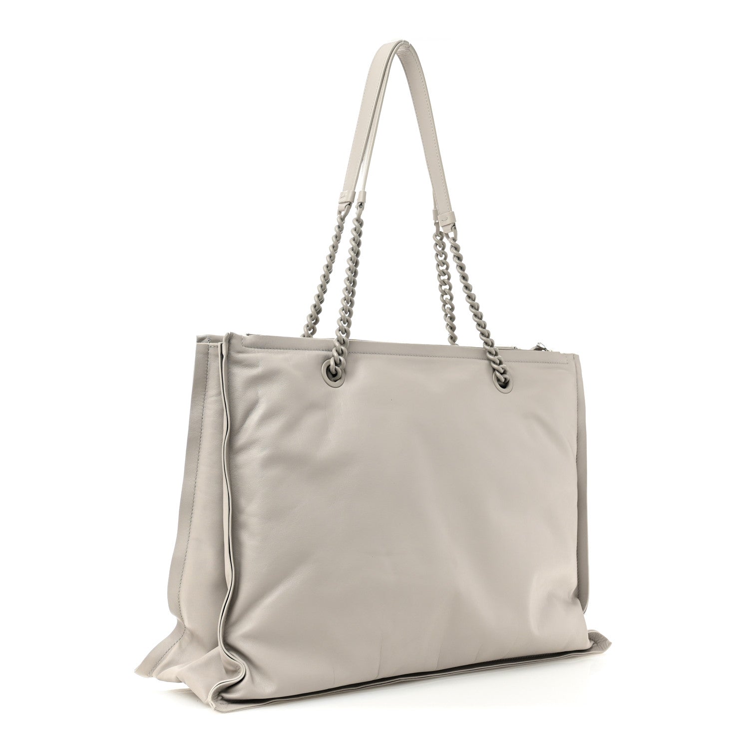 Salvatore Ferragamo Calfskin Large Viva Bow Tote Grey 3 of 9