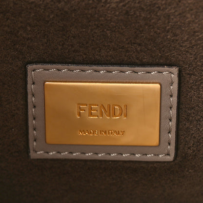 Fendi Vitello Seta Plexiglass Tortoise Medium Peekaboo Iconic Satchel Tortora 6 of 8