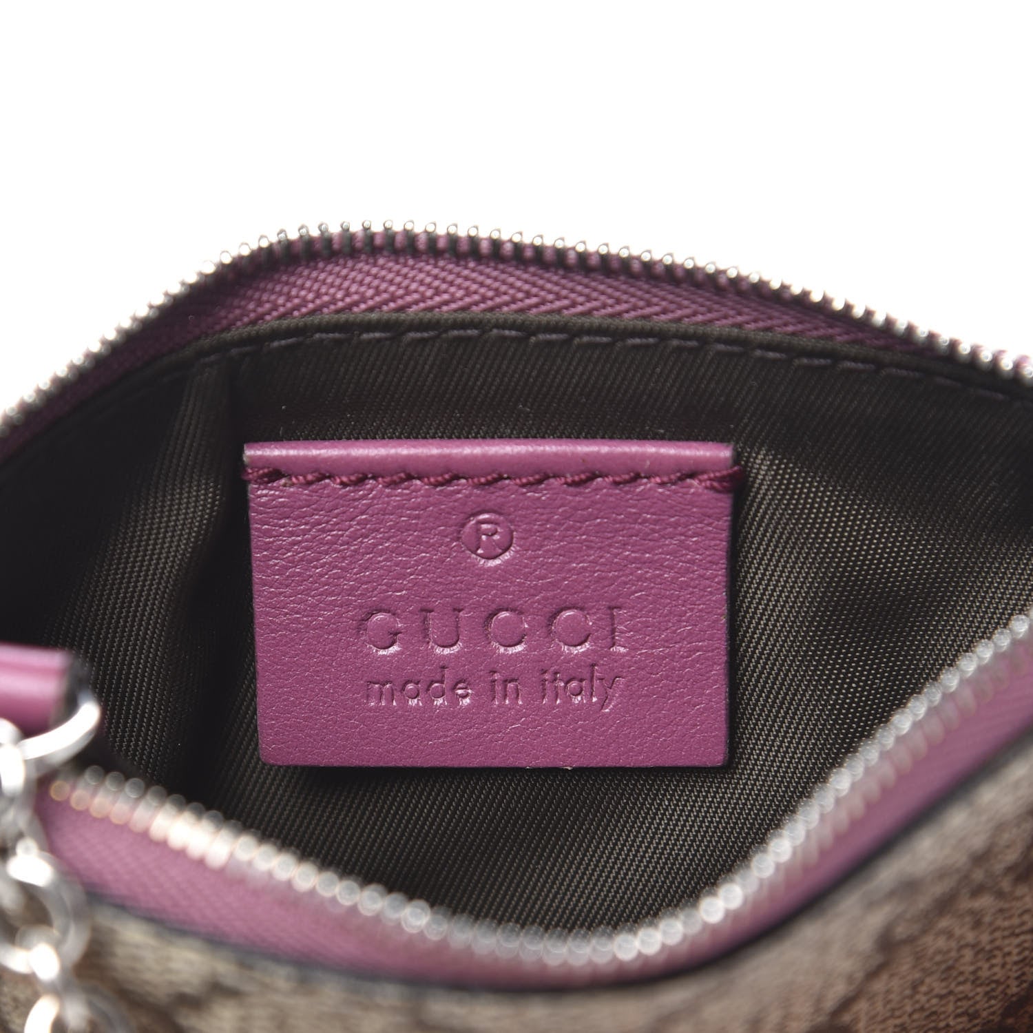 Gucci GG Supreme Monogram Key Case Beige Peonia Flower 6 of 9