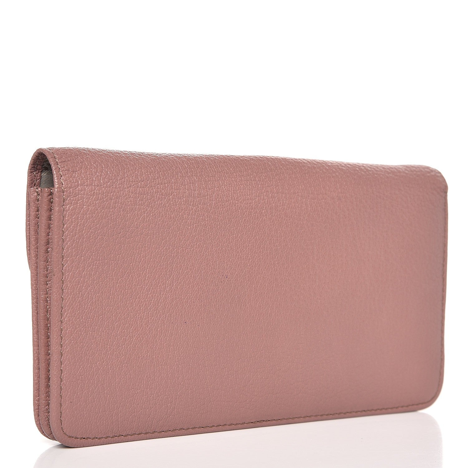 Mulberry Glossy Goat Long Locked Purse Clutch Dark Blush 3 of 8