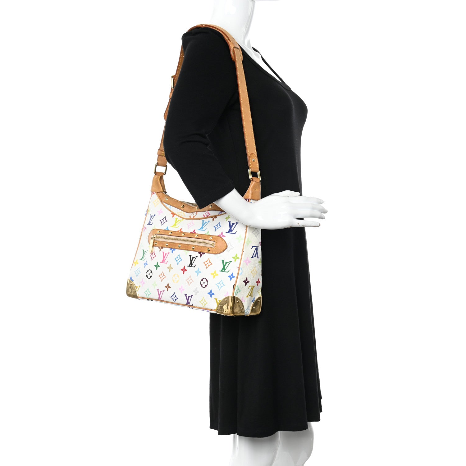 Louis Vuitton Monogram Multicolor Boulogne White 2 of 18
