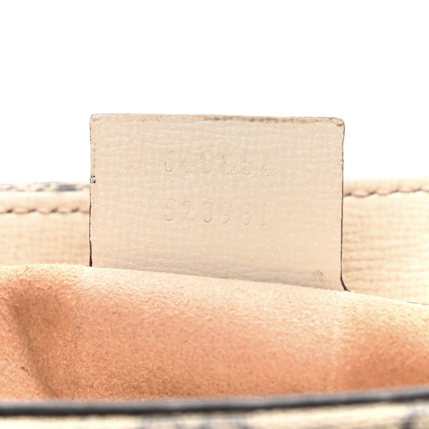 GG Supreme Monogram Small Horsebit 1955 Shoulder Bag Beige Mystic White