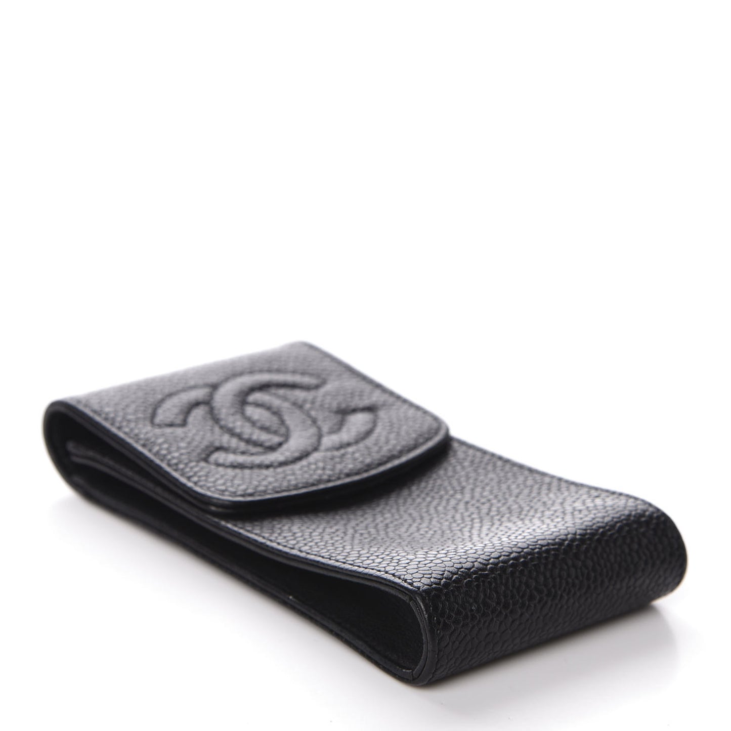 Caviar Timeless CC Key Holder Bag Charm Black