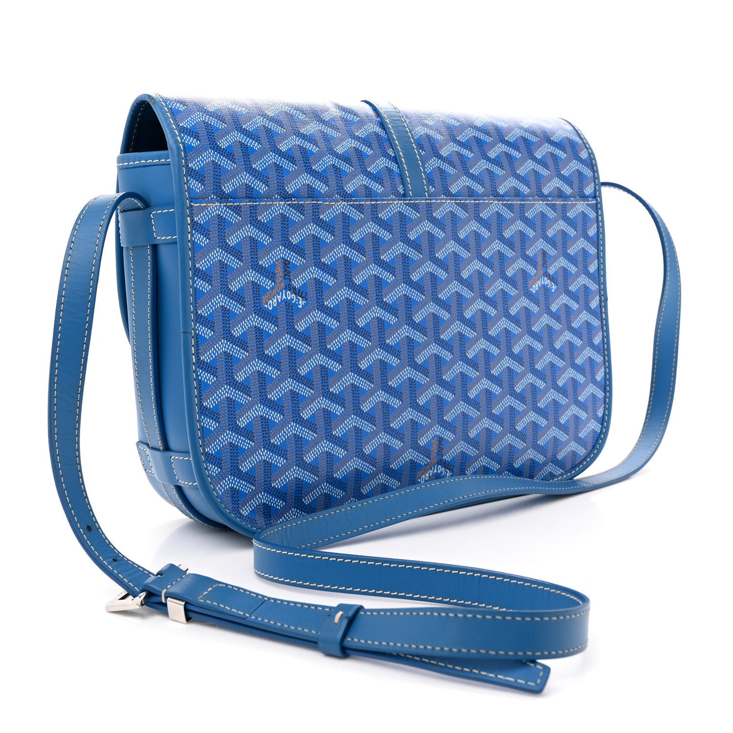 Goyardine Belvedere II MM Messenger Bag Sky Blue