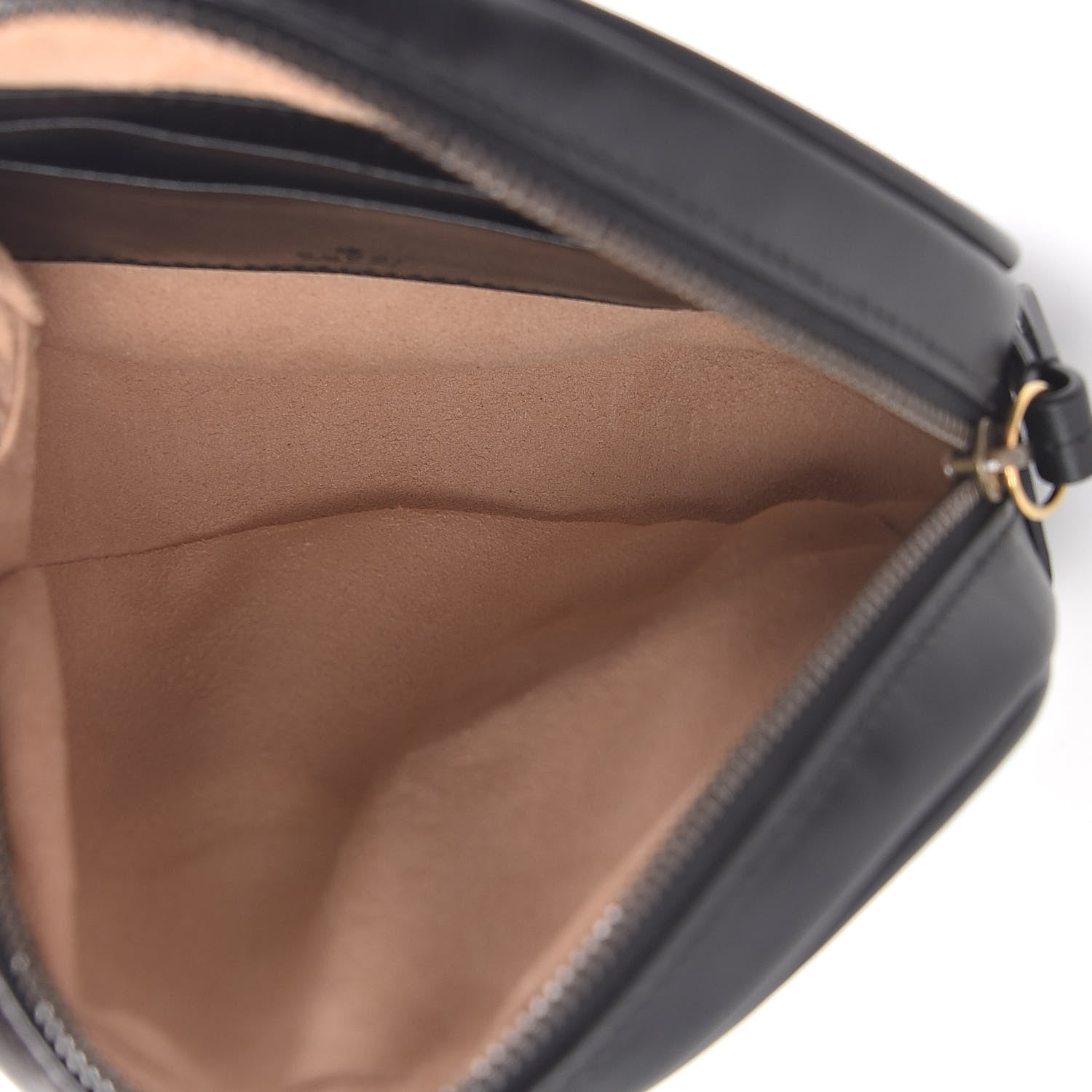 Gucci Calfskin Matelasse GG Marmont Round Wrist Wallet Black 5 of 8