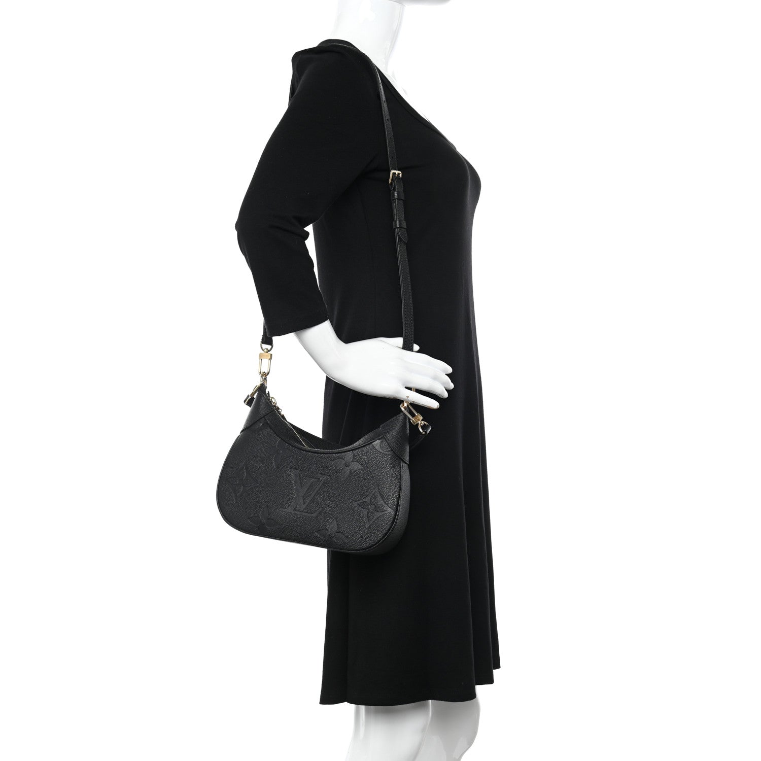 Louis Vuitton Empreinte Monogram Giant Bagatelle NM Black 2 of 10