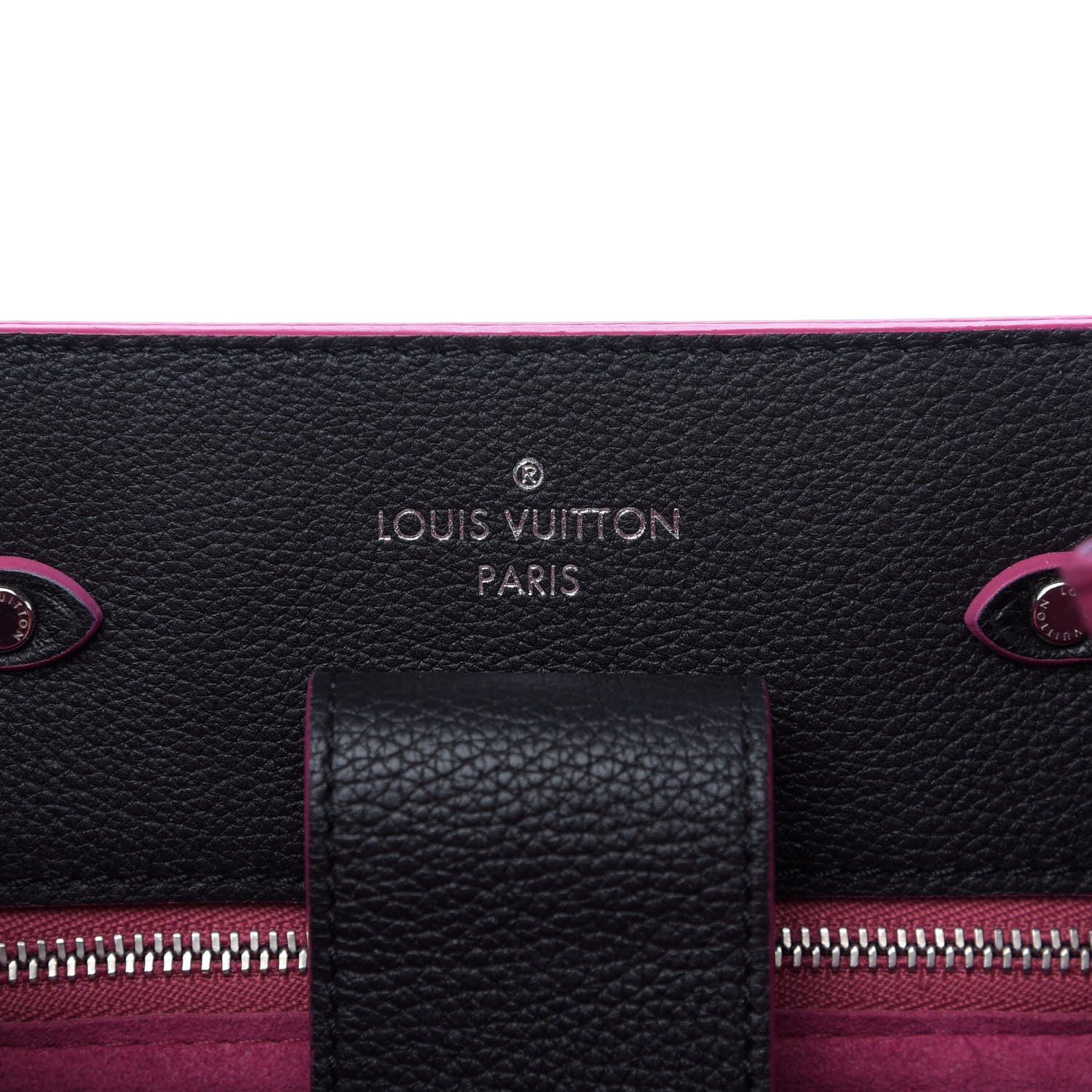 Louis Vuitton Calfskin Lockme Bucket Black 8 of 9
