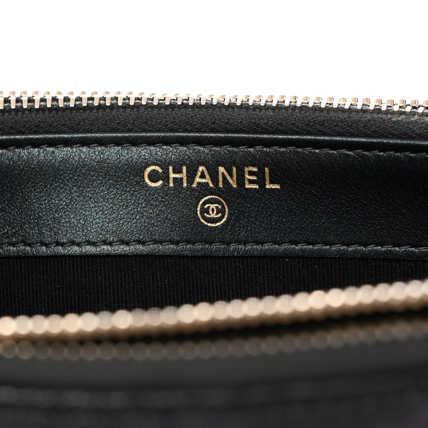 Chanel Iridescent Caviar Quilted Small Clutch With Chain Black 8 of 14