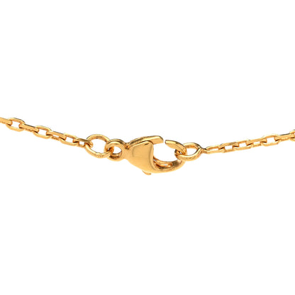 Hermes Lacquered Gold Mini Pop H Pendant Necklace Orange 5 of 8