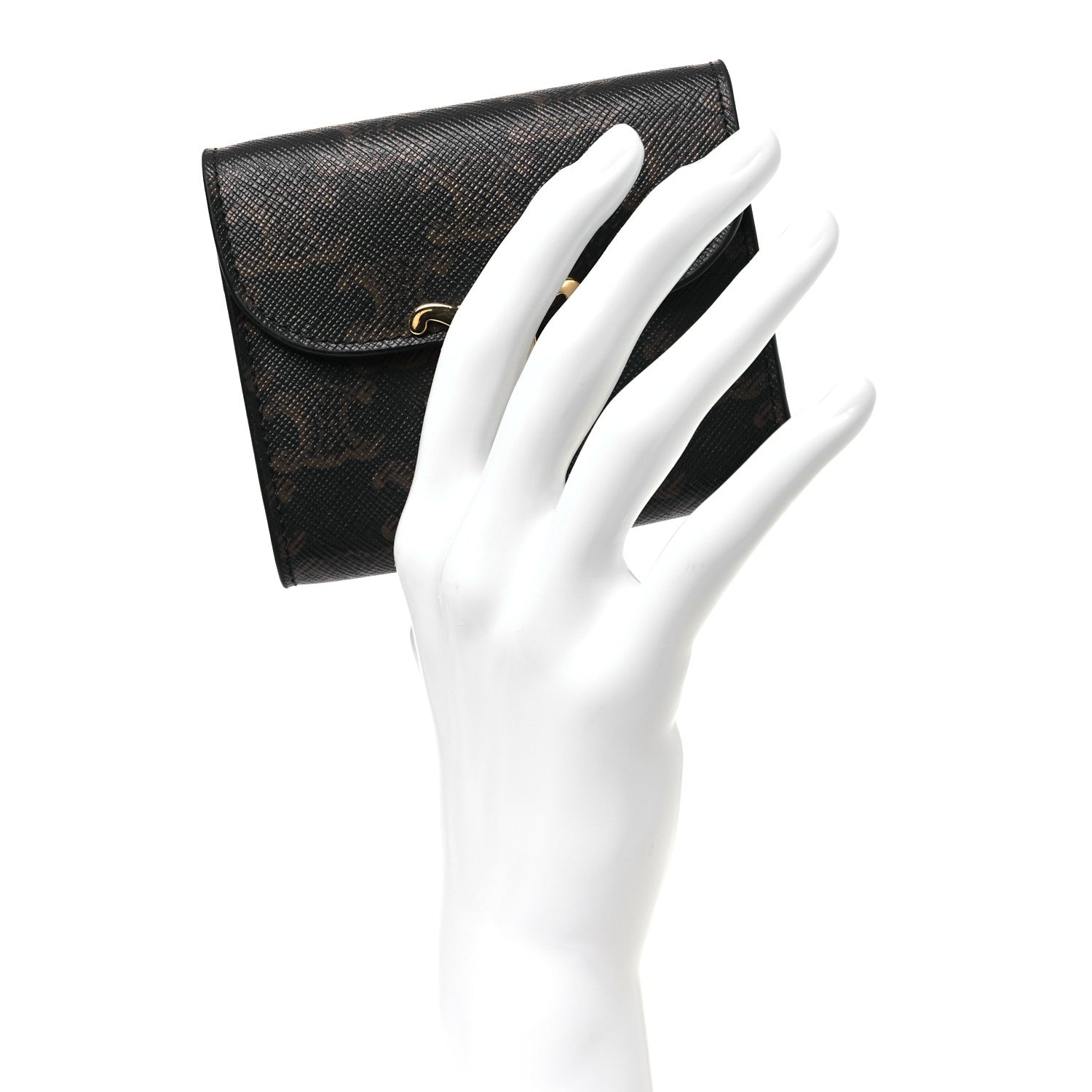 Celine Triomphe Canvas Small Triomphe Wallet Tan 2 of 12