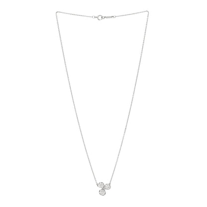 Tiffany Platinum Diamond Paper Flowers Pave Pendant Necklace 3 of 6